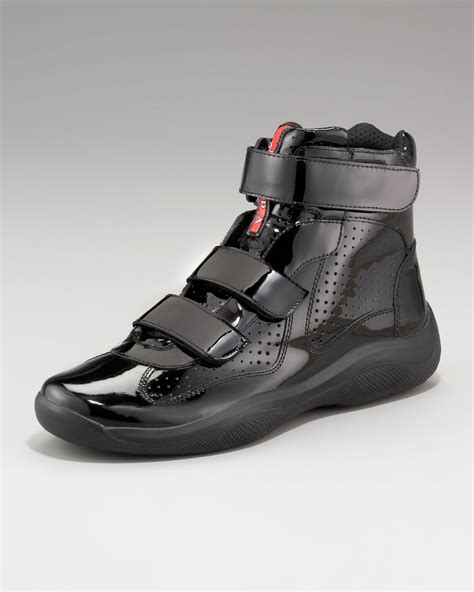 black friday prada shoes|high top black Prada sneakers.